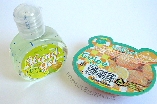 hand gel and gelee mask